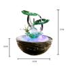 YKHB Tabletop Fountain Tabletop Fountain Ceramic Glass Desktop Fountain Humidifier Feng Shui Water Fountain Lucky Office Decoration 10.63 Inches Best Gift view 2