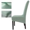 2021 High Stretch Jacquard XL Size Chair Cover Elastic Chair Covers Spandex for Dining Room/Kitchen/Hotel Party Banquet,Cyan,Blue,XL Size view 2