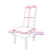 2021 High Stretch Jacquard XL Size Chair Cover Elastic Chair Covers Spandex for Dining Room/Kitchen/Hotel Party Banquet,Cyan,Blue,XL Size view 3
