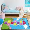 XQKXHZ Kids Carpet Play Mat, Kids Rugs for Playroom & Kid Bedroom, Soft Non Slip Room Decor Rug, Kids Hopscotch Floor Rug, Educational Learning Carpet, Funny Children Area Rug,130x190cm view 2