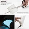 Flexible Led Panel,Electroluminescent Panel Sheet EL Tape Cuttable Soft for Mask Eye Cosplay Party Decor DIY-Continuous/Slow Flash/Fast Strobe 10x10cm (lightblue, 10x10) view 3