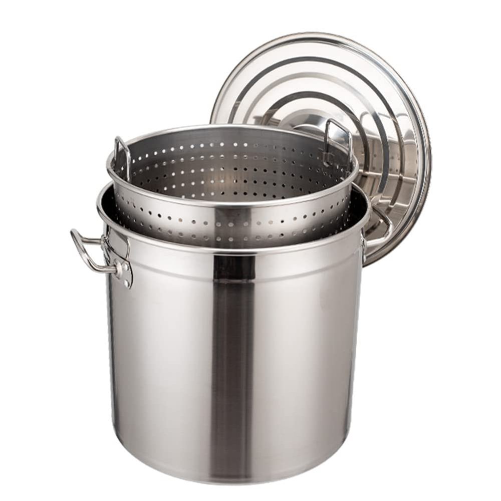 MNSSRN Filter Insulation Wine Barrel, Stainless Steel Thickened with Filter Barrel, Brine Barrel, Soup Barrel, Gas Stove General,Sink Bottom,30cm