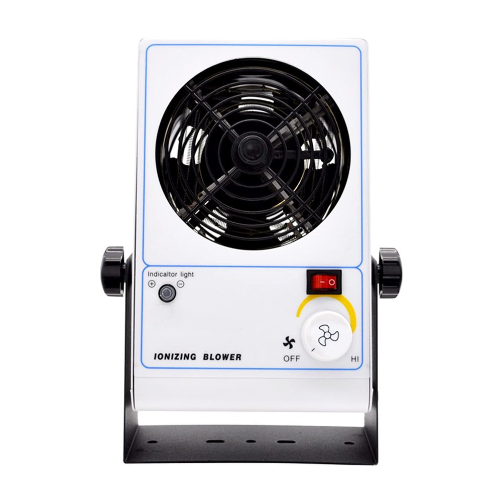 Ionizing Air Blower ESD Ionizer Fan Anti Static Fan Static Eliminator with Warmer Switch (110V)