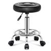 ilifehome Drafting Stool Bar Stool with Wheels, Adjustable Swivel Barstools Backless for Kitchen Counter, Work Stool SPA Barber Stool, Black/White/Blue/Orange/Red(seat Height 47-62cm) view 1