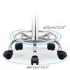 ilifehome Drafting Stool Bar Stool with Wheels, Adjustable Swivel Barstools Backless for Kitchen Counter, Work Stool SPA Barber Stool, Black/White/Blue/Orange/Red(seat Height 47-62cm) view 3