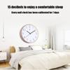 BcofoA Nordic Wall Clock Living Room Clock Creative Modern Minimalist Wall Watch Clock Wall Fashion Quartz Clock Home 15 inches (Color : Silver) view 2