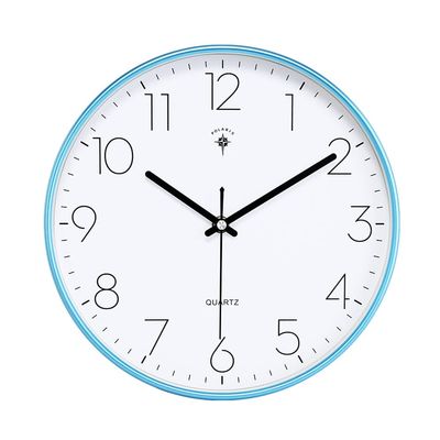 BcofoA Nordic Wall Clock Living Room Clock Creative Modern Minimalist Wall Watch Clock Wall Fashion Quartz Clock Home 15 inches (Color : Light Blue)