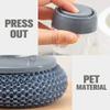 Steel Dish Scrubber Dispensing Steel Brush Storage Set Dispensing Palm Brush Storage Set for Pot Pan Sink view 3