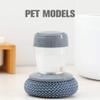 Steel Dish Scrubber Dispensing Steel Brush Storage Set Dispensing Palm Brush Storage Set for Pot Pan Sink view 4