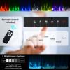 EROMMY 100 inch Electric Fireplace Inserts, Recessed and Wall Mounted Fireplace Silence Linear Fireplace with Timer, Remote Control, Overheating Protection, 9 Colors Adjustable LED Flame, 750/1500W view 4