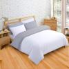 Premium 3 Piece Duvet Cover Set - Full Size Duvet Cover with Zipper & Corner Ties 100% Egyptian Cotton All Season Reversible Warm & Cooling Duvet Covers Full(88x88), Silver/White view 1