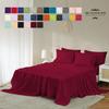 Grand King Size 4-Piece Sheet Set - Hotel Luxury 400-Thread-Count Egyptian Cotton Extra Soft Bed Sheets - Deep Pocket fits up to 18-21 inch Mattress (Solid, Burgundy) view 2