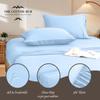 Grand King Size 4-Piece Sheet Set - Hotel Luxury 400-Thread-Count Egyptian Cotton Extra Soft Bed Sheets - Deep Pocket fits up to 18-21 inch Mattress (Stripe, Light Blue) view 3