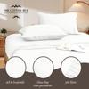Alaska King Size 4-Piece Sheet Set - Hotel Luxury 400-Thread-Count Egyptian Cotton Extra Soft Bed Sheets - Deep Pocket fits up to 18-21 inch Mattress (Stripe, White) view 3