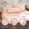 Alaska King Size 4-Piece Sheet Set - Hotel Luxury 400-Thread-Count Egyptian Cotton Extra Soft Bed Sheets - Deep Pocket fits up to 18-21 inch Mattress (Solid, Peach) view 3
