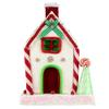 Northlight 11" White and Red Peppermint Candy House Christmas Decoration view 1