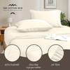 Alaska King Size 4-Piece Sheet Set - Hotel Luxury 400-Thread-Count Egyptian Cotton Extra Soft Bed Sheets - Deep Pocket fits up to 18-21 inch Mattress (Solid, Ivory) view 3