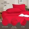 Grand King Size 4-Piece Sheet Set - Hotel Luxury 400-Thread-Count Egyptian Cotton Extra Soft Bed Sheets - Deep Pocket fits up to 18-21 inch Mattress (Solid, Red) view 3