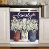 Bless This Home Dishwasher Magnet Vinyl Panel Fridge Decal,Flower Birds Dish Washer Cover Refrigerator Magnetic,Kitchen Decor Sticker Home Appliance Magnets 23"x17" view 1