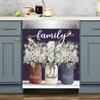 Bless This Home Dishwasher Magnet Vinyl Panel Fridge Decal,Flower Birds Dish Washer Cover Refrigerator Magnetic,Kitchen Decor Sticker Home Appliance Magnets 23"x17" view 3