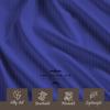 Alaska King Size 4-Piece Sheet Set - Hotel Luxury 400-Thread-Count Egyptian Cotton Extra Soft Bed Sheets - Deep Pocket fits up to 18-21 inch Mattress (Stripe, Royal Blue) view 4