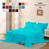Alaska King Size 4-Piece Sheet Set - Hotel Luxury 400-Thread-Count Egyptian Cotton Extra Soft Bed Sheets - Deep Pocket fits up to 18-21 inch Mattress (Stripe, Turquoise) view 2