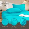 Alaska King Size 4-Piece Sheet Set - Hotel Luxury 400-Thread-Count Egyptian Cotton Extra Soft Bed Sheets - Deep Pocket fits up to 18-21 inch Mattress (Stripe, Turquoise) view 3