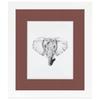 ArtToFrames 19x34 inch Satin White Frame Picture Frame with 2 Inch Single Brique Mat, SingleMat-FRBW26074-19x34-760 view 2