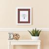 ArtToFrames 19x34 inch Satin White Frame Picture Frame with 2 Inch Single Brique Mat, SingleMat-FRBW26074-19x34-760 view 3