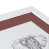 ArtToFrames 19x34 inch Satin White Frame Picture Frame with 2 Inch Single Brique Mat, SingleMat-FRBW26074-19x34-760 view 4