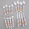 Christmas Flatware Set - Gnome Eating Utensils for Holiday Dinner - Set of 16 view 1