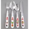 Christmas Flatware Set - Gnome Eating Utensils for Holiday Dinner - Set of 16 view 2