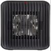 Amazon Basics Portable Ceramic Space Heater, Small Electric Heater for Indoor Use With 3 Heat Settings, Temperature Control, Lightweight (1.7 LBS), 520 w, Black, 5.1"L x 3.5"W x 7"H view 4