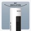 Hurricane Triple Action Indoor Tower Fan, 40 Inch Air Enhancing Electric Cooling Fan with Aromatherapy Diffuser and Remote Control, White view 4