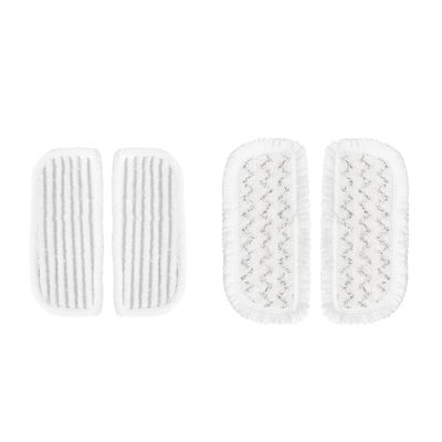 IRIS USA Replacement Floor Cleaning Pads, 2 Soft and 2 Scrub Pads, for Electric Mop