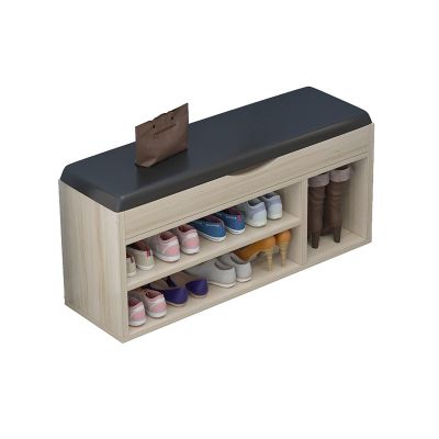 KUYWLMKMZZ Doorway Shoe Rack Shoe Storage Stool Hallway Entrance Bedroom Living Room Seat and Cushion Shoe Stand Stool Shoe Organizer (Color : A)