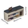 KUYWLMKMZZ Doorway Shoe Rack Shoe Storage Stool Hallway Entrance Bedroom Living Room Seat and Cushion Shoe Stand Stool Shoe Organizer (Color : A) view 3