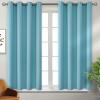 BGment Blackout Curtains - Grommet Thermal Insulated Room Darkening Bedroom and Living Room Curtains, Set of 2 Panels (52 x 45 Inch, Aqua) view 1