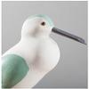 YOUUGIOR 2PCS Coastal Ocean Decor Wooden Standing Seagull Figurine Statue Home Living Room Decoration(Green) view 2