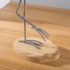 YOUUGIOR 2PCS Coastal Ocean Decor Wooden Standing Seagull Figurine Statue Home Living Room Decoration(Green) view 4