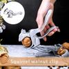 YUHUAWF Nut Cracker Squirrel Shape Walnut Clip Nutcracker Sheller Crack Almond Walnut Pecan Hazelnut Filbert Nut Kitchen Nut Sheller Clip Gadgets Stainless Steel (Color : Bright Silver) view 4