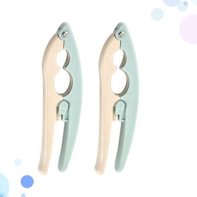 YUHUAWF Nut Cracker 2pcs Multifunctional Nut Walnut Opener Nut Pliers Tool Nut Shucker Portable Walnut Clip for Home Stainless Steel (Color : As Shown 1)
