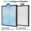 HSP001 True HEPA Replacement Filter Compatible with HSP001 Air Clean-er Purifier 4-in-2 filters of HEPA Filter, Activated Carbon and Cold Catalyst, 2 Packs view 4