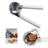 Nut Cracker Tool Walnut Clip Sheller Stainless Steel Walnut Clip Kitchen Dried Fruit Open Core Clip Multifunctional Clip Shelling Tool White/Gray Nutcracker Pecan (Color : A) view 3