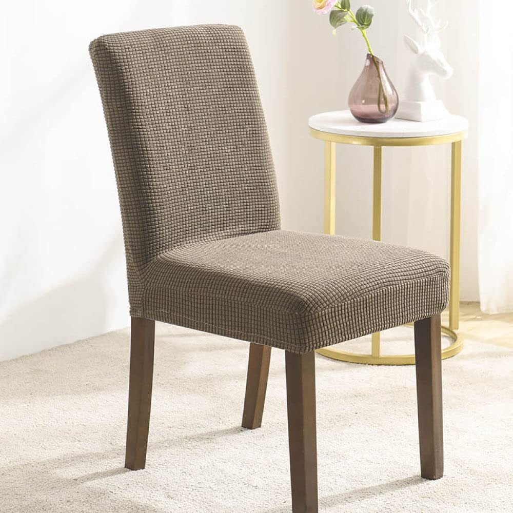 1/2/4/6pcs Jacquard Elastic Dining Chair Cover Spandex Slipcover Protector Case Kitchen Seat Cover Banquet housse de Chaise,Color 8,6pcs