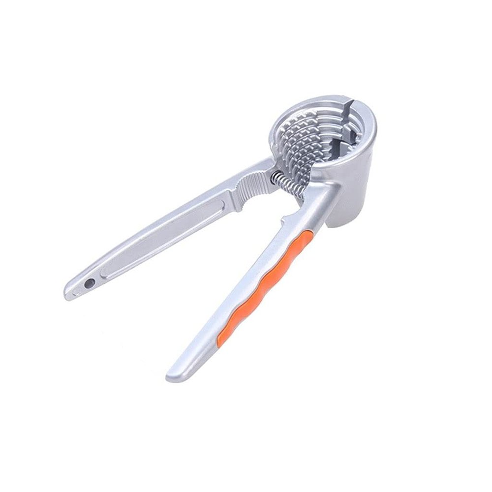 Nut Cracker Tool Walnut Clip Aluminum Alloy Dried Fruit Clip Kitchen Dried Fruit Open Core Clip Walnut Needle Multifunctional Serrated Funnel Clip Tool Nutcracker Pecan