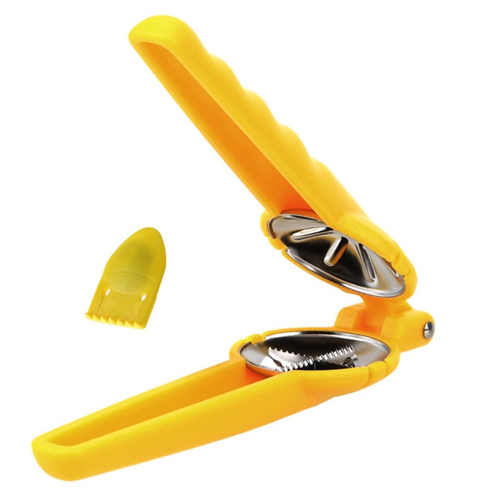 Nut Cracker Tool Nut Opener Cutter Chestnut Peeling Device Chestnut Claw Raw 2 In 1 Quick Chestnut Clip Walnut Pliers Chestnut Metal Nutcracker Nutcracker Pecan (Color : Yellow)