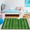 XQKXHZ Kids Rug for Playroom, Kids Carpet Playmat Rug, Fun Football Field Game Floor Carpet, Learn & Have Fun & Educational Play Mat Rug Great for Children Bedroom Playroom Living Room,140x200cm view 3