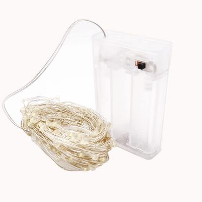 2M 3M 5M 10M Led Lights Chain Copper Wire USB Or Battery Powered led String Light Fairy Light for Christmas Lights Wedding Party (2M (No Battery), Warm White)