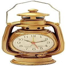 Dongng Vintage Alarm Clock Retro Alarm Clock, Clock Living Room Decoration Supplies Office Craft Jewelry (Gold)
